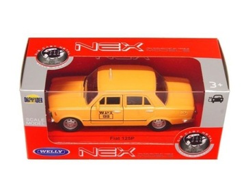FIAT 125P 1:39 TAXI POMARAŃCZOWY
