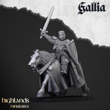 Young Knights of Gallia Command - x1 Figurki WHFB Warhammer Fantasy 9th Age