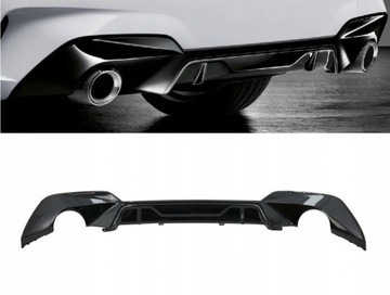 Dyfuzor Spoiler Dokładka Tył BMW G20 G21 CZARNY POŁYSK