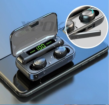 БЕСПРОВОДНЫЕ НАУШНИКИ + СВЕТОДИОДНЫЙ ЗВОНОК POWERBANK