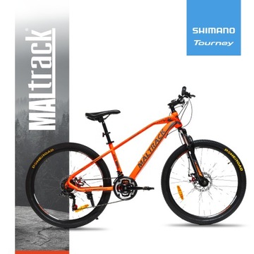 ГОРНЫЙ ВЕЛОСИПЕД SHIMANO 26 MTB, 2x ДИСКОВЫЕ ТОРМОЗА, РАМА 18 ДЮЙМОВ, ШИНЫ 26 ДЮЙМОВ, 15 КГ