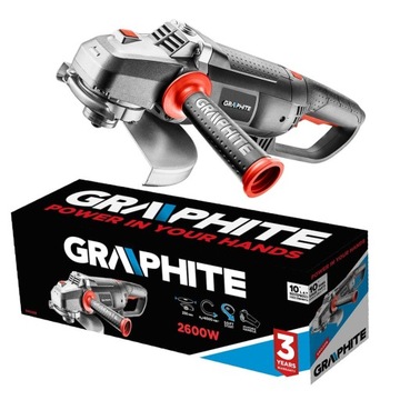 SZLIFIERKA KĄTOWA KĄTÓWKA DIAX MOCNA GRAPHITE 2600 W TARCZA 230mm