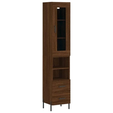 VidaXL odcienie brązu 34 x 34,5 x 180 cm