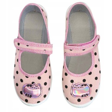 kapcie buty balerinki Raweks wiosenne przedszkole róż kotek pusheen D39 27