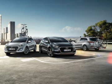 Hyundai i30 (2012-2017) Алюминиевые рейлинги на крыше