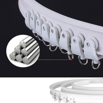 ГИБКАЯ ИЗОГНУТАЯ ПОТОЛОЧНАЯ рейка, 3M, ДЛЯ ПОТОЛОЧНОГО И НАСТЕННОГО МОНТАЖА