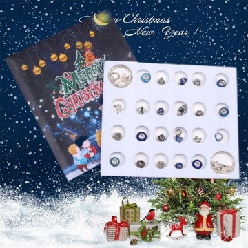 АДВЕНТ-КАЛЕНДАРЬ ЮВЕЛИРНЫЙ БРАСЛЕТ 24 шт.