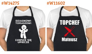 FARTUSZEK FARTUCH KUCHENNY PREZENT GRILL URODZINY