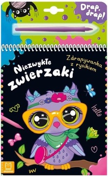 Książka Niezwykłe zwierzaki. Zdrapywanka z rysikie