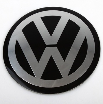 LOGO EMBLEMAT ZNACZEK VW ŚREDNICA 90MM CZARNY