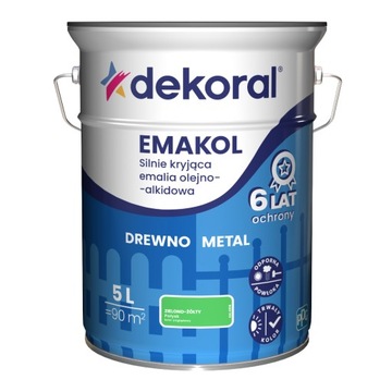 Emalia drew met EMAKOL STRONG zielono-żółty 5L