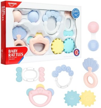 НАБОР ЦВЕТНЫХ СЕНСОРНЫХ ПОгремушек-прорезывателей
