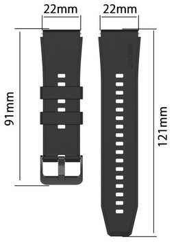 3x PASEK OPASKA 22mm do SMARTWATCHA HUAWEI WATCH GT/GT2/GT3/GT4 46/48mm