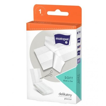 PLASTER WŁÓKNINOWY Z OPATRUNKIEM DO CIĘCIA 6cmx1m