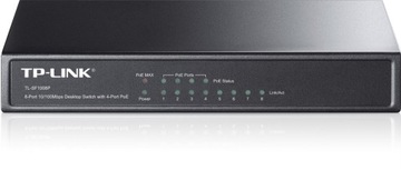 Switch niezarządzalny TP-Link TL-SF1008P 8x10/100, 4xPoE