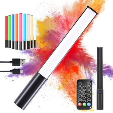 RGB СВЕТОДИОДНАЯ ЛАМПА НЕПРЕРЫВНЫЙ СВЕТ ЖИВОПИСЬ НАПОЛНИТЕ СВЕТОВЫМИ ЭФФЕКТАМИ С ДИСТАНЦИОННЫМ УПРАВЛЕНИЕМ