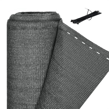 Tkanina ogrodzeniowa, osłona na panel antracyt