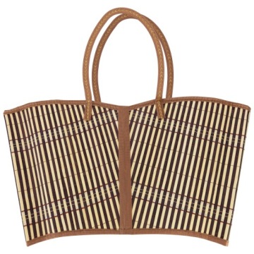 Экологичная бамбуковая сумка для покупок, эковместительная для пикника