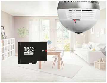 IP-камера Wi-Fi 360 для мониторинга со светодиодным звуком