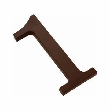 Номер 1, пластик, коричневый, 180 мм.