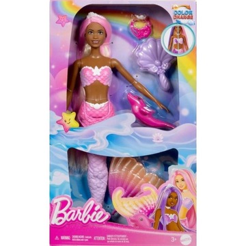 Barbie HRP98 Brooklyn Syrenka zmienia kolor