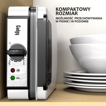 Gofrownica belgijska mocna 1200W dwa duże gofry