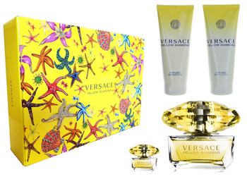 Versace Yellow Diamond EDT 90ml + 5ml + żel 100ml + balsam 100ml