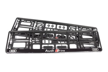 РАМКА НОМЕРНОГО ЗНАКА AUDI SLINE 1 шт.