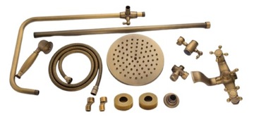 Душевой набор BRASS с тропическим душем НОВИНКА