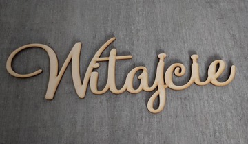 Napis Witajcie dekoracja Ślub Wesele