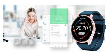 SMARTWATCH GRAVITY KROKOMIERZ CIŚNIENIE TĘTNO SEN POGODA SPORT TRENER