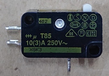 Wyłącznik krańcowy Mikroprzełącznik Saia XGK3 10A/250V NO/NC