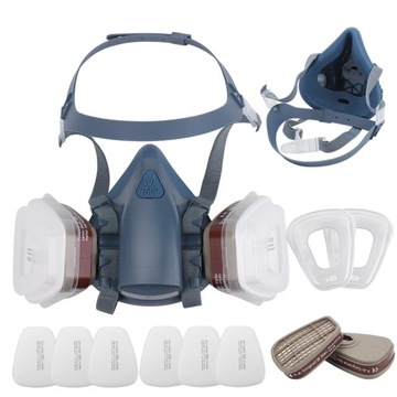 Maska Lakiernicza Półmaska Respirator Komplet Zestaw