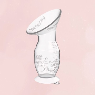 Kolektor MLEKA silikonowy RĘCZNY LAKTATOR do mleka ODCIĄGACZ POKARMU