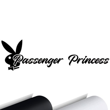 NAKLEJKA na samochód KRÓLICZEK Passenger Princess