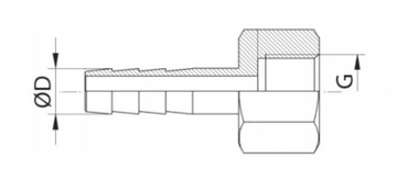 СОЕДИНИТЕЛЬ РОЖДЕСТВЕНСКОЙ ЕЛКИ ДЛЯ ШЛАНГА 8 ММ 1/2 ВНУТРЕННЯЯ РЕЗЬБА