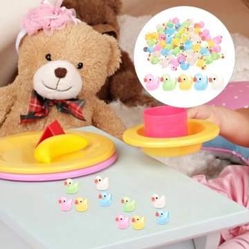 Мини-статуэтки из смолы Утки Утята 50 шт.