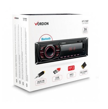 Vordon HT-175U London radio samochodowe Bluetooth MP3 AUX - Zielona Góra