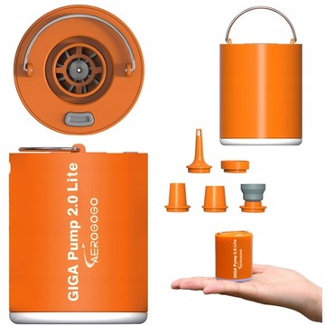 ЭЛЕКТРИЧЕСКИЙ ТУРИСТИЧЕСКИЙ НАСОС GIGA PUMP 2.0 LITE ДЛЯ МАТРАСА 2В1 USB-C