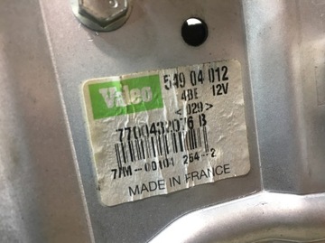 SILNICZEK WYCIERACZKI TYŁ SCENIC I FL 7700432076B