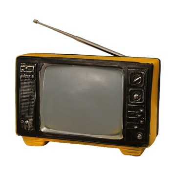 retro realistyczny telewizor retro realistyczny model telewizora Żółty