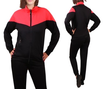 DRES damski na stójce BLUZA+SPODNIE czar/k 910 M