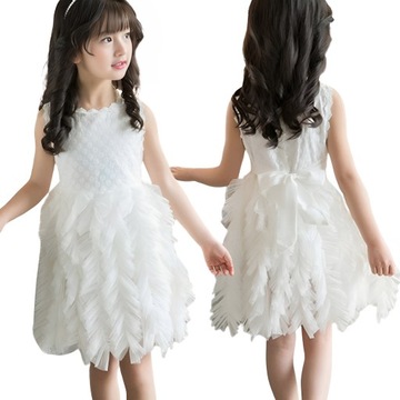 ТОРЖЕСТВЕННОЕ платье-пачка НА СВАДЬБУ СВАДЕБНОЕ ПРИЧИНЕНИЕ КРУЖЕВНОЕ ВЫПУСКНОЕ 134-140