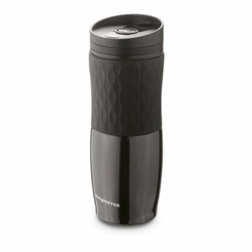 KONIGHOFFER RUSSEL KUBEK TERMICZNY 480 ML CZARNY STALOWY TERMOS PRÓŻNIOWY