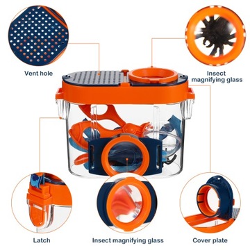 POWIĘKSZAJĄCY PRZEGLĄDARKA OWADÓW PUDEŁKO DO KOLEKCJONOWANIA OWADÓW DZIECI OBSERWACJA OWADÓW