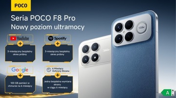 POCO F8 Pro 12+256GB Czarny | 2x50MP | 6,59'' HyperRGB | 6210 mAh