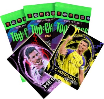 SASZETKI karty piłkarskie FIFA 2024 TOP CLASS + 2 ETERNAL RONALDO MESSI