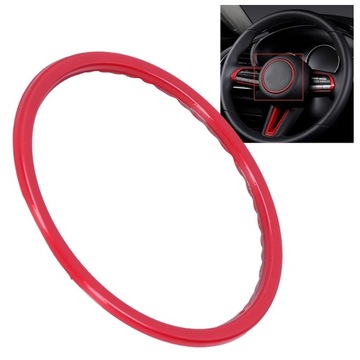 Круглая наклейка на отделку рулевого колеса автомобиля