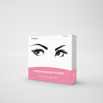 7 магнитных ресниц ORIGINAL ProTone LONG + пинцет + 2 подводки для глаз + коробка