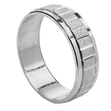 OBRĄCZKA SREBRNA DAMSKA MĘSKA RODOWANA ŚLUB 13